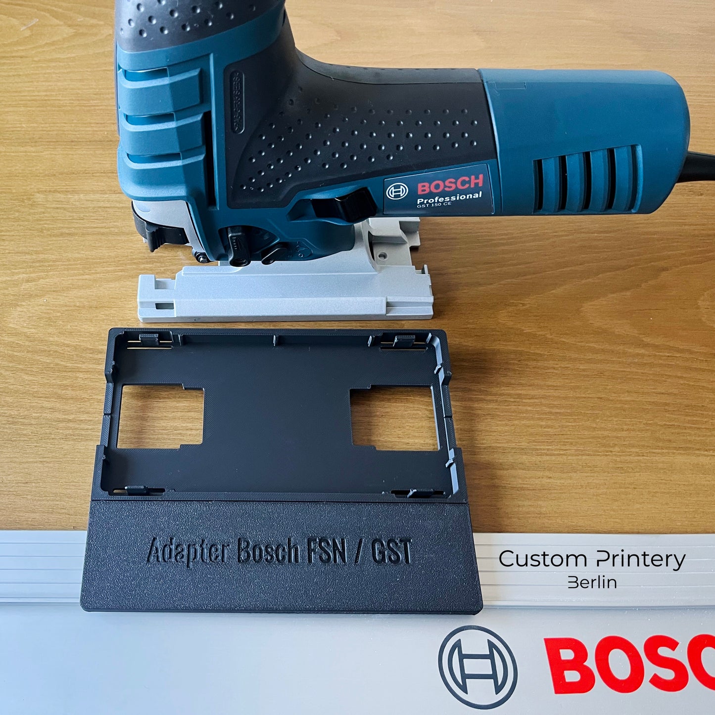 Adapter für Bosch PST/GST Stichsägen zur Bosch FSN oder Makita/Festool Führungsschiene – Präzises Schneiden leicht gemacht