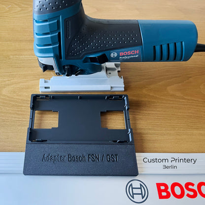 Adapter für Bosch PST/GST Stichsägen zur Bosch FSN oder Makita/Festool Führungsschiene – Präzises Schneiden leicht gemacht